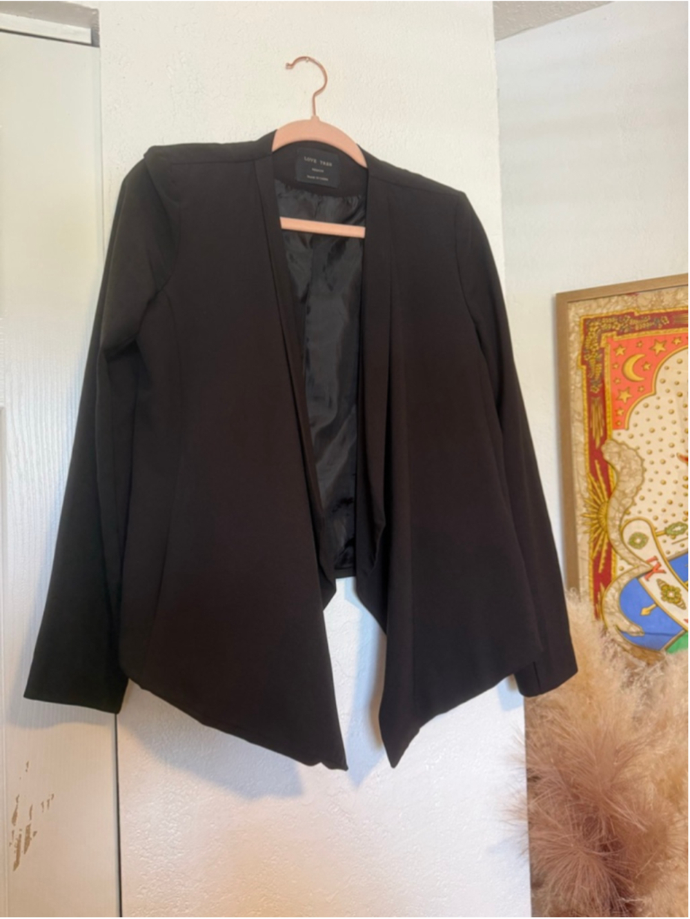 Preowned, Women's LOVE TREE Black Draped Blaze, Size M